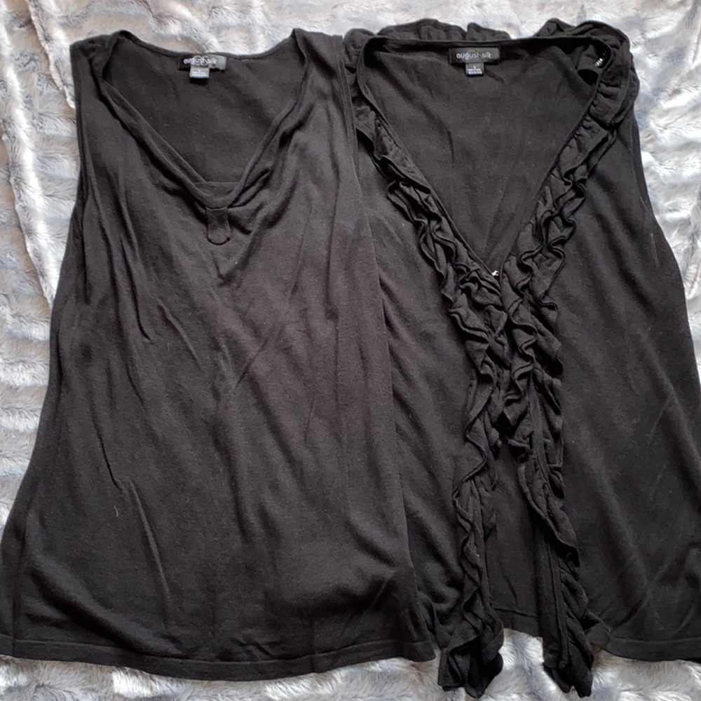 Two Black Dressy Tanks 🖤